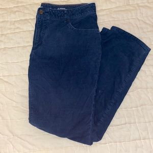 Blue corduroy pants